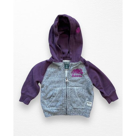 Roots Original Full-Zip Raglan Hoodie, 3-6 Months - Picture 6 of 6